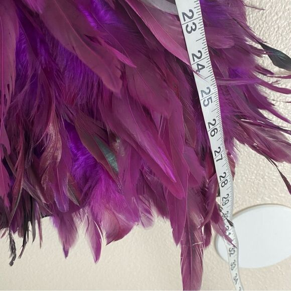 Glamour dance costume purple velvet sequin feather sassy 187 adult small SA -NEW - Picture 11 of 12